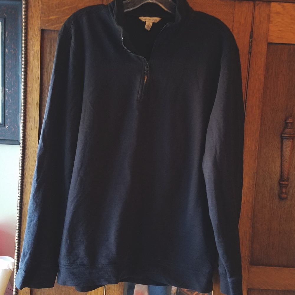 Calvin Klein Charcoal Gray Men's Zipped Top M